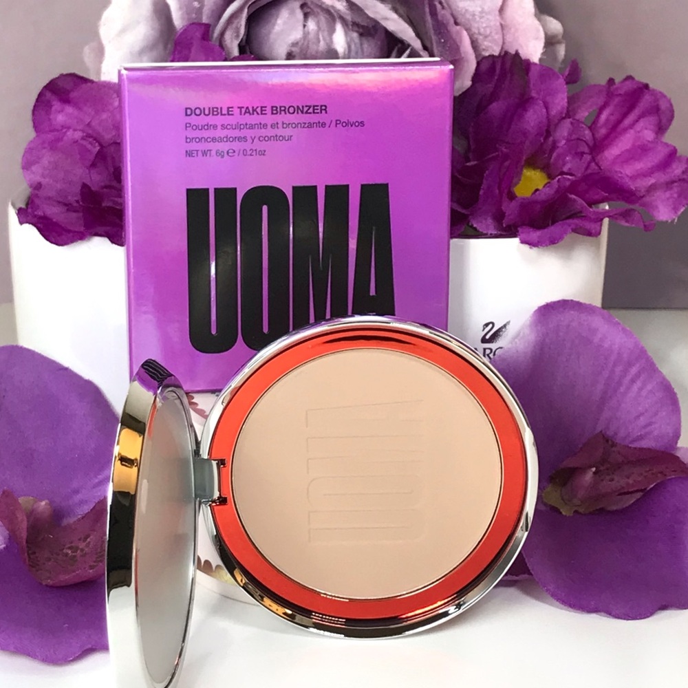 Uoma Double Take Pressed Bronzer in White Pearl FAIR NEUTRAL Full Size, 6g *BNIB